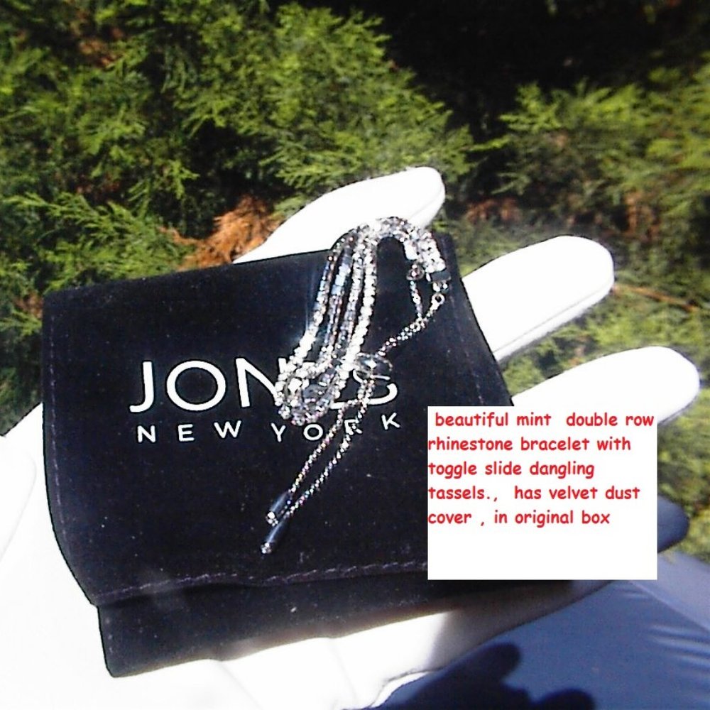 Jones New York Annabelle RHINESTONE Double Row BRACELET